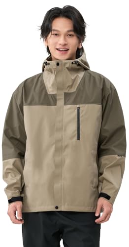 [アクレイス] レインウェア メンズ 登山 ジャケット 耐水圧20000mm ゴルフ レインスーツ 自転車 ウインドブレーカー 釣り レインジャケット マウンテンパーカー 軽量 防水 防風 撥水 透湿 al-rj25038ldkbe-mcbe